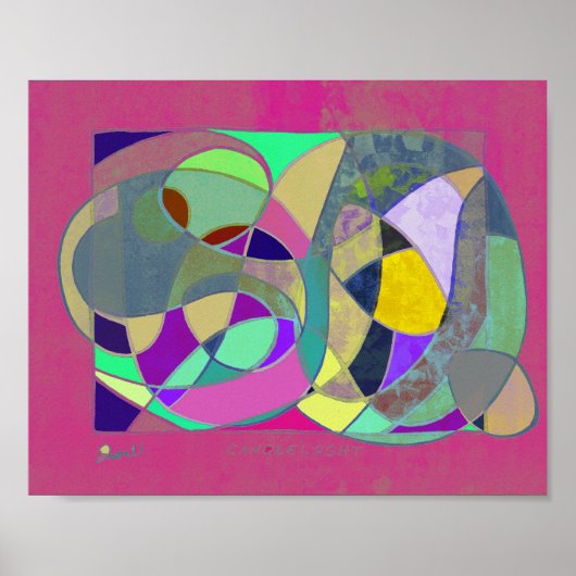 Poster Bougie Abstrait v2 (Devant)