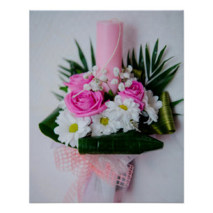 Poster Bougie de baptême