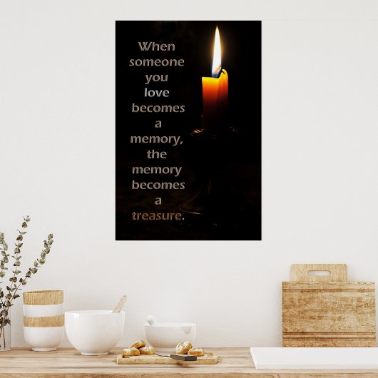 Poster Bougie de Souvenir (Cuisine)