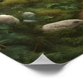 Poster Bougie Enchantée Bois Bois (Coin)