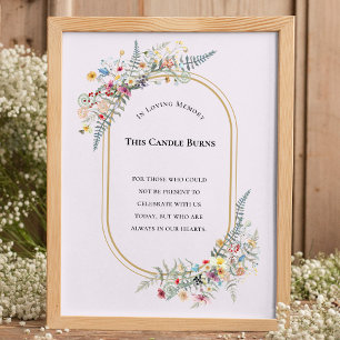 Poster Bougie Fleur de Lavande Fougère Bohème Cette Bougi