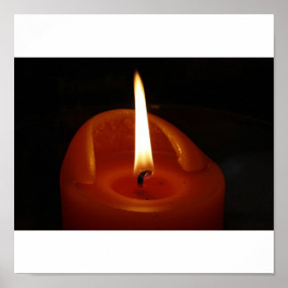 Poster Bougie rouge