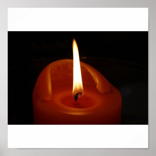 Poster Bougie rouge (Devant)