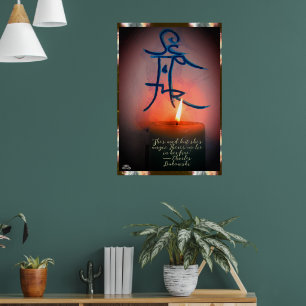 Poster Bougie & Sigil avec une citation de Linandara Post