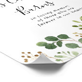 Poster Bougie Simple Floral Eucalyptus Ce Panneau S'allum (Coin)