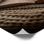 Poster Bougies chaudes et douillettes de soirée et plaid (Coin)