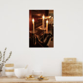 Poster Bougies électriques et piano (Cuisine)