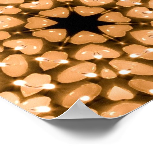 Poster Bougies Kaleidoscope (Coin)