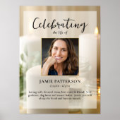 Poster Bougies Magnifiques, Photo de Célébration de Vie F (Devant)