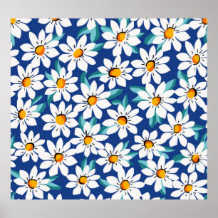 Poster Bougies printanières : motif floral tendance.