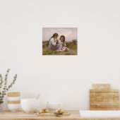 Poster Bouguereau-A Children Idyll 1900 (Cuisine)