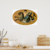 Poster Bouguereau - Arion sur un Cheval Marin (Cuisine)
