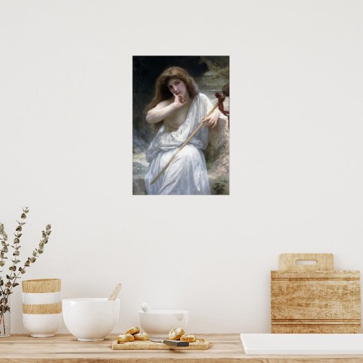 Poster Bouguereau - Bacchante (Cuisine)