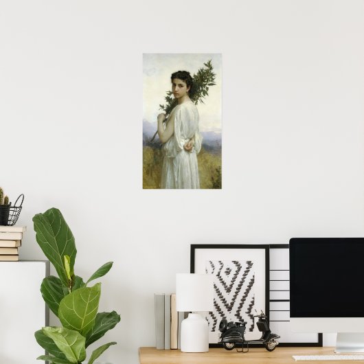 Poster Bouguereau - Branche de Laurier (Bureau à domicile)