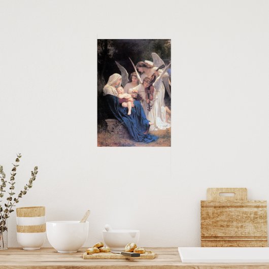 Poster Bouguereau-Chant des Anges lg (Cuisine)