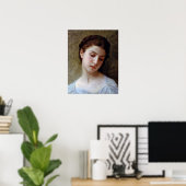 Poster Bouguereau - Chef D'Une Jeune Fille 1898 (Bureau à domicile)