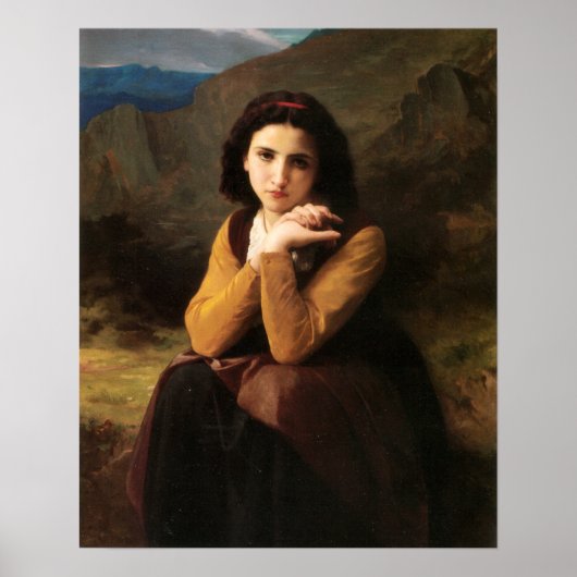 Poster Bouguereau - Cute 1869 (Devant)