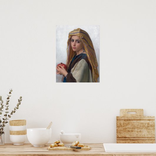 Poster Bouguereau - Fille À La Grenade (Cuisine)