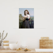 Poster Bouguereau - Jeune Bergere (Cuisine)