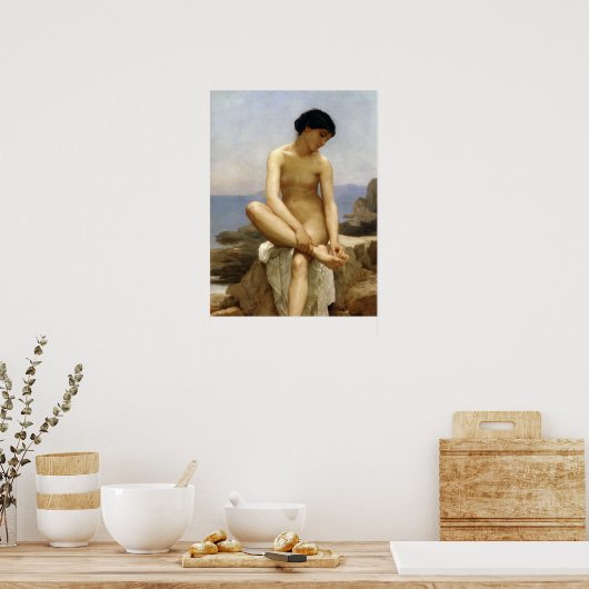Poster Bouguereau - La Baigneuse (Cuisine)