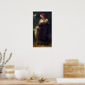 Poster Bouguereau - La Bergère (Cuisine)