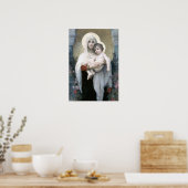 Poster Bouguereau - La Madone aux Roses (Cuisine)
