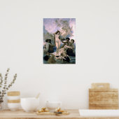 Poster Bouguereau - La Naissance de Venus (Cuisine)