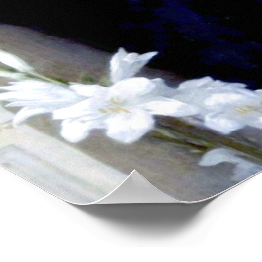 Poster Bouguereau - La Vierge au Lys (Coin)