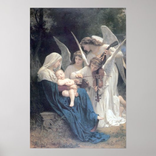 Poster Bouguereau - La Vierge aux Anges (Devant)