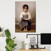 Poster Bouguereau - L'affiche de la leçon dure (Bureau à domicile)