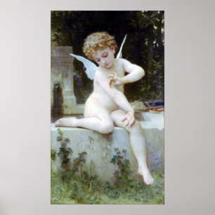 Poster Bouguereau - L'Amour au Papillon