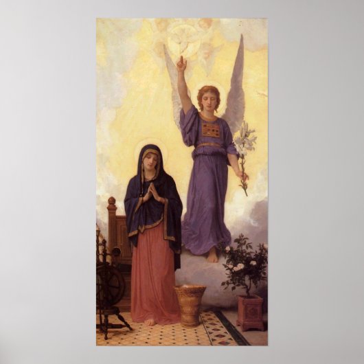 Poster Bouguereau - L'Annonciation (Devant)