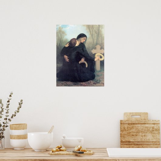 Poster Bouguereau - Le Jour des Morts (Cuisine)
