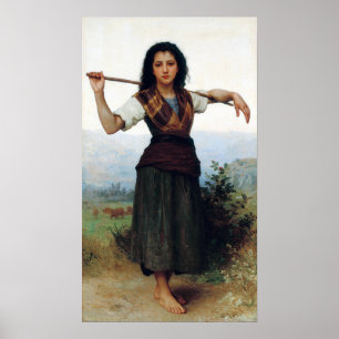 Poster Bouguereau - Le Petit Berger