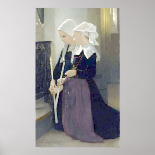 Poster Bouguereau - Le Voeu à Sainte-Anne-d'Auray (Devant)