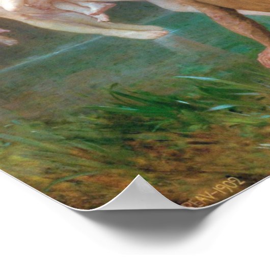 Poster Bouguereau - Les Oreades, 1902 (Coin)