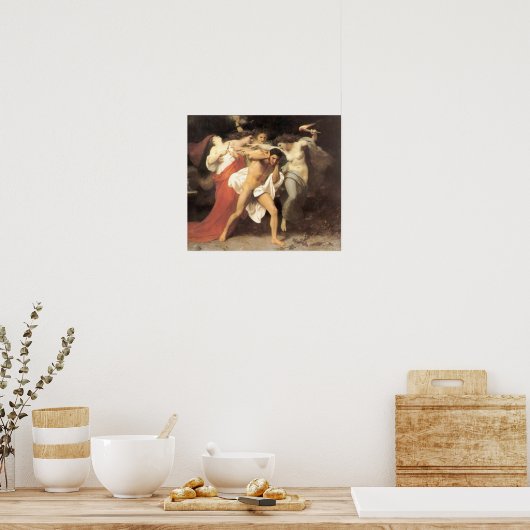Poster Bouguereau - Les Remords d'Oreste (Cuisine)