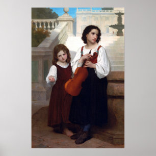 Poster Bouguereau - Loin De Chez Lui 1867