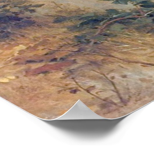 Poster Bouguereau - méditation (Coin)