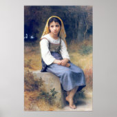 Poster Bouguereau - méditation (Devant)