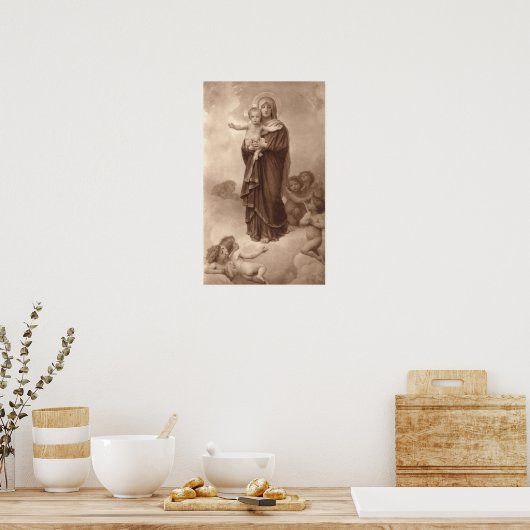 Poster Bouguereau - Notre-Dame des Anges (Cuisine)