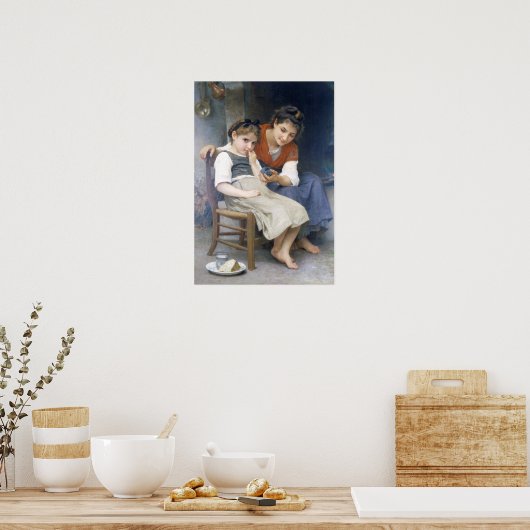 Poster Bouguereau - Petite Boudeuse (Cuisine)