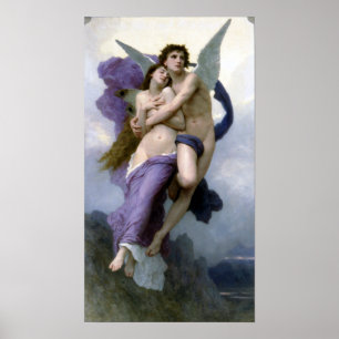 Poster Bouguereau - psyché de Le Ravissement de