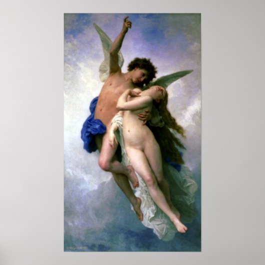 Poster Bouguereau - Psyche et L'Amour (Devant)