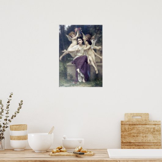 Poster Bouguereau - Réve de Printemps (Cuisine)