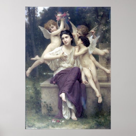 Poster Bouguereau - Réve de Printemps (Devant)