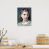 Poster Bouguereau - Une Petitie Fille (Cuisine)