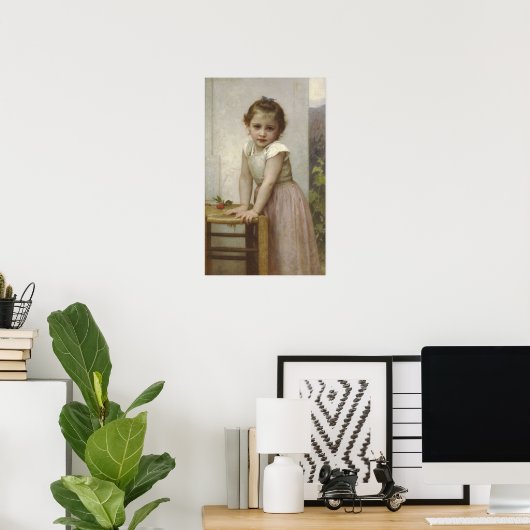 Poster Bouguereau - Yvonne (Bureau à domicile)