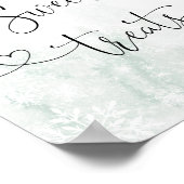 Poster Bouillie de flocons de neige sucreries (Coin)