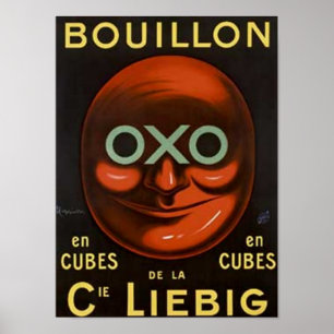 Poster Bouillions OXO vintage - Cie Liebig